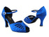 2709 247 Gem Blue Satin with 3" Heel in the photo