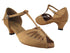 2709 Brown Satin_T Strap with 1.3" Cuban Heel (387) in the photo