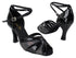 2713 58 Black Patent_322 Black Iridescent Diamond Velvet with 3" Heel in the photo