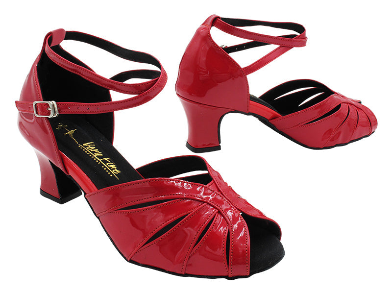 2713LEDSS 131 Red Patent with 2 INCH THICK CUBAN HEEL (3149) in the photo