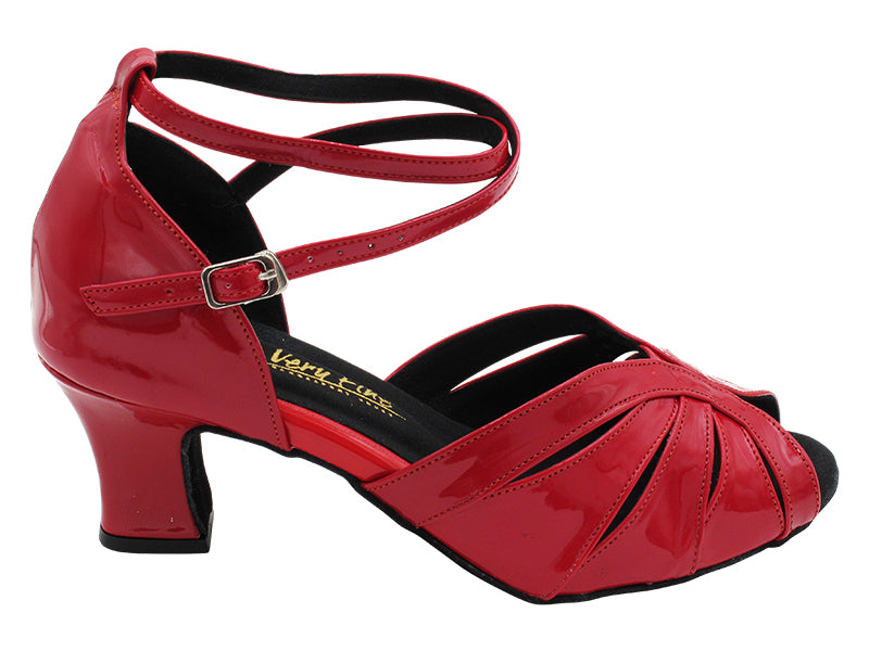 2713LEDSS 131 Red Patent with 2 INCH THICK CUBAN HEEL (3149) in the photo