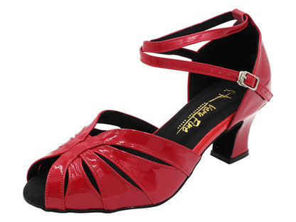 2713LEDSS 131 Red Patent with 2 INCH THICK CUBAN HEEL (3149) in the photo