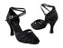 2713 Black Satin with 3" heel in the photo