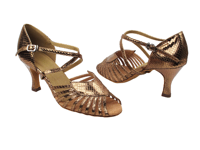 2717 223 Snake Copper with 2.75&quot; Heel in the photo