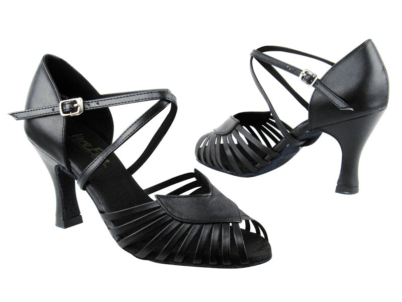 2717 Black Leather with 3&quot; Heel in the photo