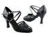 2717 Black Leather with 3" Heel in the photo