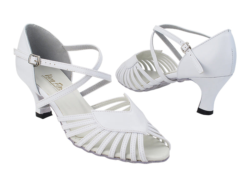 2717 White Leather with 2.5&quot; Heel (2899) in the photo