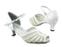 2719 White Leather_Flesh Mesh with 2.5" low heel in the photo