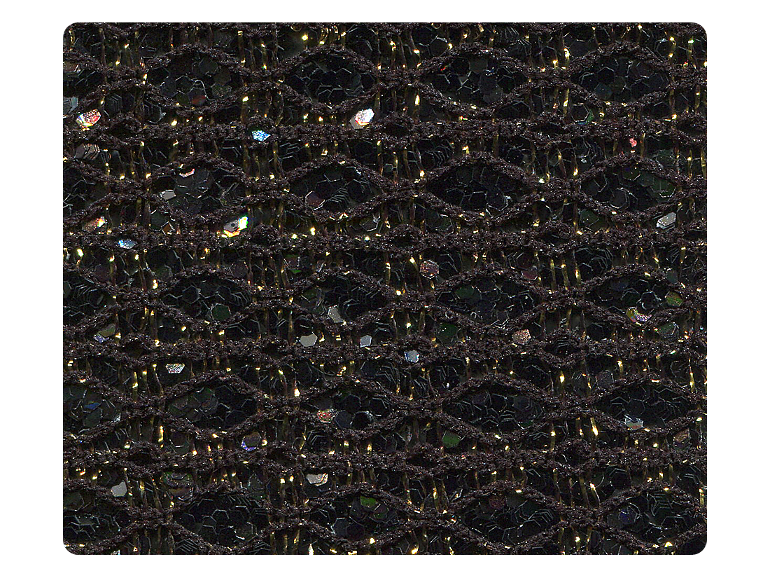 277 Black_Gold Sparkle Fabric Swatch
