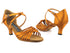 2785LEDSS Dark Tan Satin with 2.5" heel (2899) in the photo