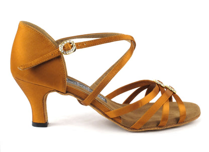 2788LEDSS Dark Tan Satin with 2.5&quot; heel (2899)  in the photo