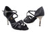 2791LEDSS Black Satin with 3" slim heel (6646) in the photo