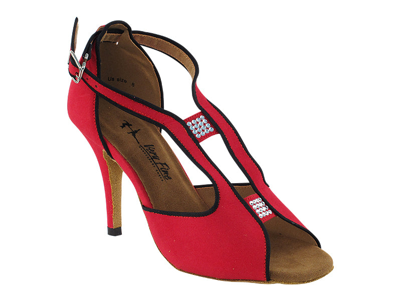 2825LEDSS Red Velvet with 3.5&quot; Stiletto Heel in the photo