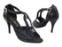 2825LEDSS 110 Snake Black with 3.5" Stiletto Heel (575) in the photo