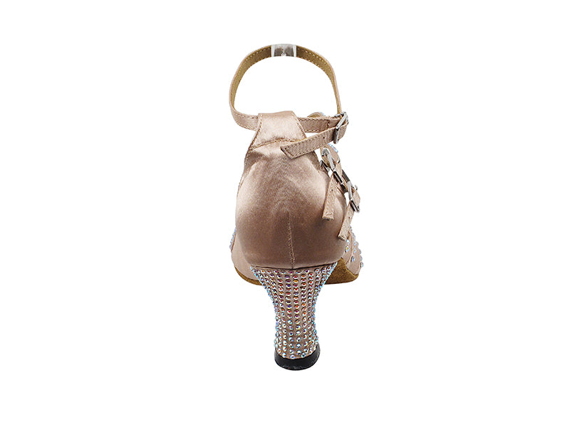 2826Bling Flesh Satin with 2.5" Heel (PG) in the photo