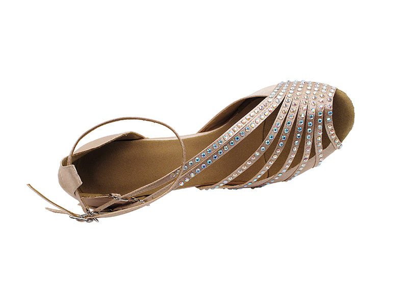 2826Bling Flesh Satin with 2.5" Heel (PG) in the photo