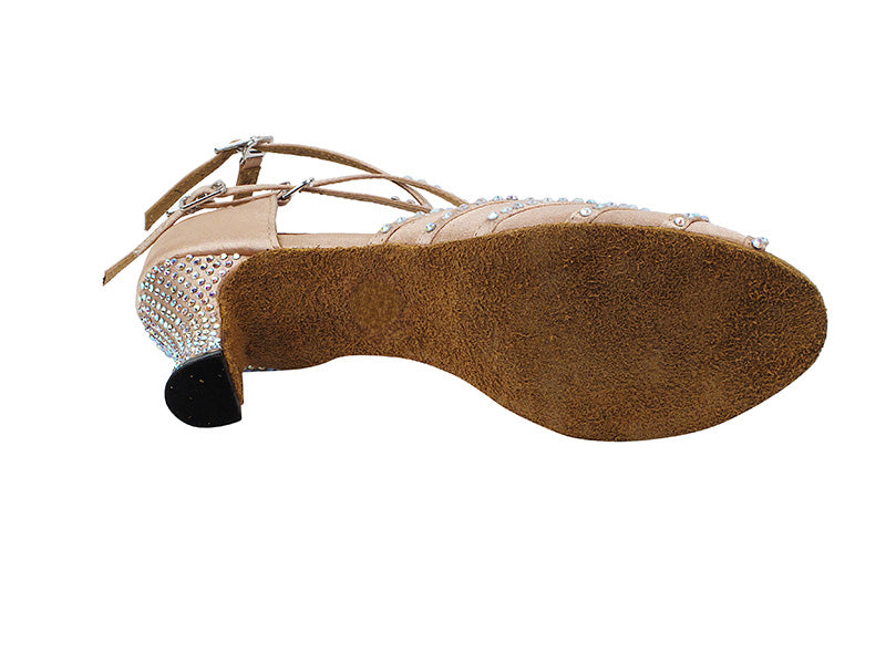 2826Bling Flesh Satin with 2.5" Heel (PG) in the photo