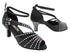2826Bling Black Satin with 2.5" Heel (2899) in the photo