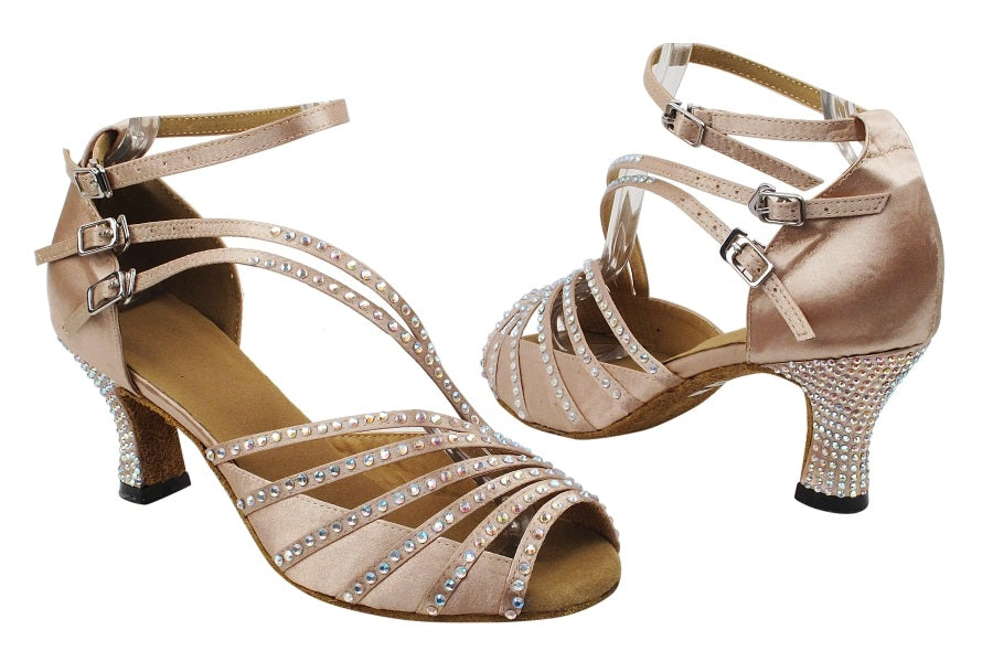 2826Bling Flesh Satin with 2.5" Heel (PG) in the photo