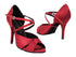 2828LEDSS 94 Burgundy Red Wine Satin with 575_3.5" Stiletto Heel in the photo