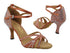 2829Bling Dark Tan Satin with 2.75" Slim Flare Heel (1995) in the photo