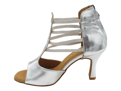 2852LEDSS Silver Shinny Leather with 3" Heel (6812) in the photo