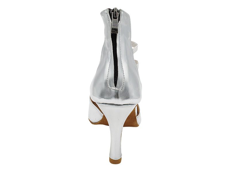 2852LEDSS Silver Shinny Leather with 3" Heel (6812) in the photo
