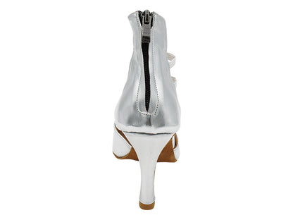 2852LEDSS Silver Shinny Leather with 3" Heel (6812) in the photo