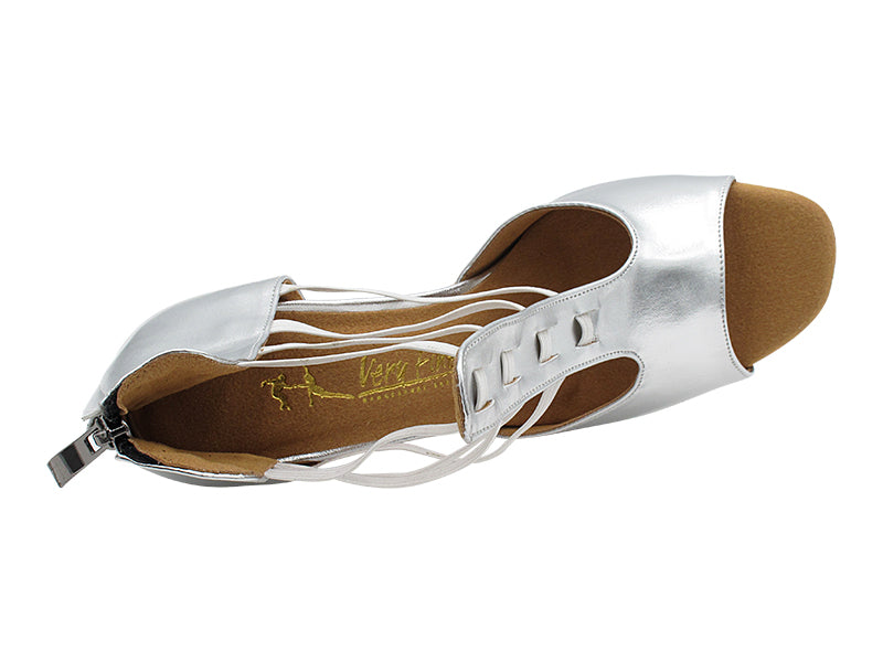 2852LEDSS Silver Shinny Leather with 3" Heel (6812) in the photo