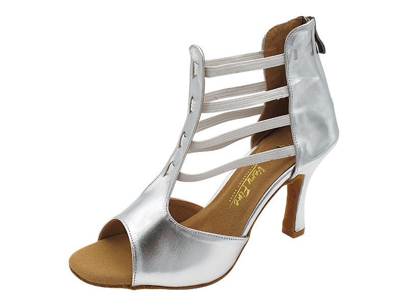2852LEDSS Silver Shinny Leather with 3" Heel (6812) in the photo