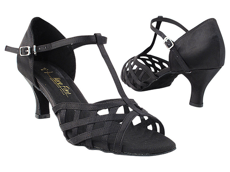 2891LEDSS Black Satin with 2.5&quot; Heel (2899) in the photo