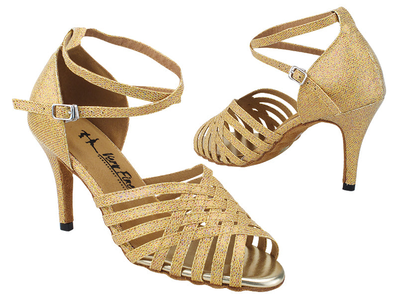 2912LEDSS Gold Scale with 3.5&quot; STILETTO HEEL (575) in the photo