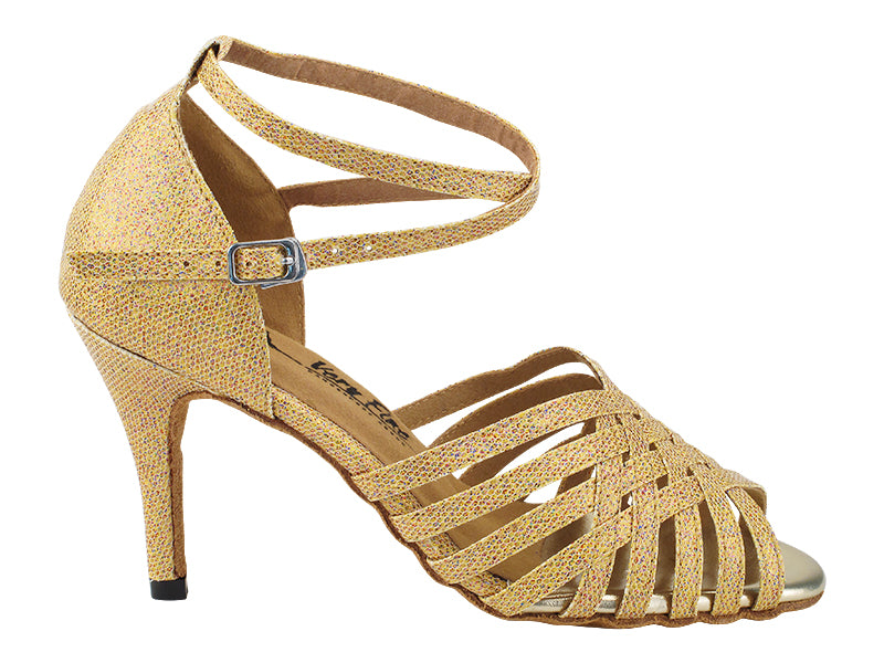 2912LEDSS Gold Scale with 3.5&quot; STILETTO HEEL (575) in the photo