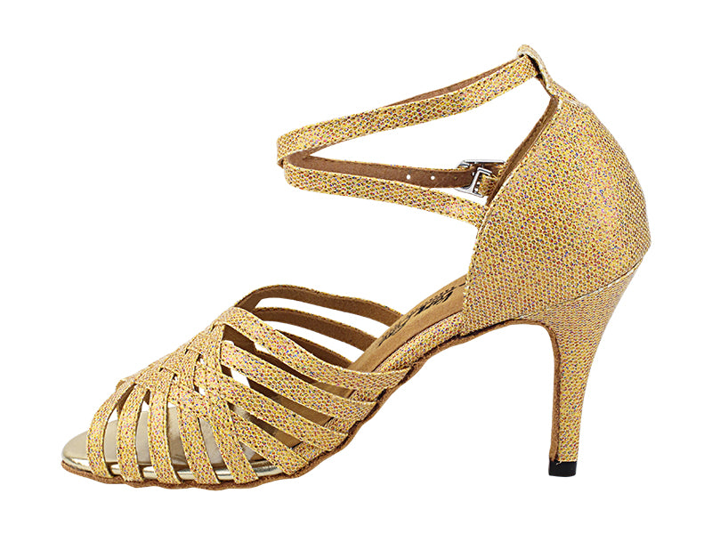 2912LEDSS Gold Scale with 3.5&quot; STILETTO HEEL (575) in the photo