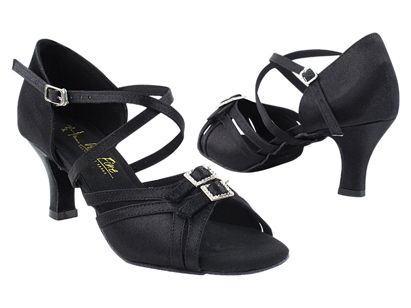 2923LEDSS Black Satin with 2.5&quot; Heel (2899) in the photo