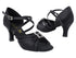 2923LEDSS Black Satin with 2.5" Heel (2899) in the photo