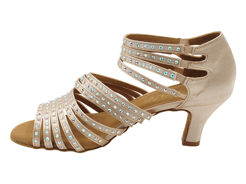 2934Bling Flesh Satin with 2.5" Heel (2899) in the photo