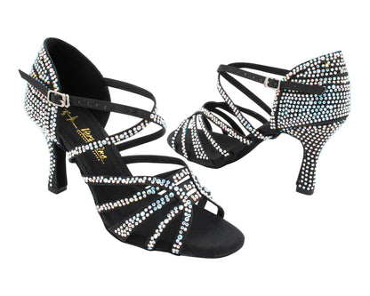 2935BlingTwo Black Satin with 3" Heel (5059) in the photo