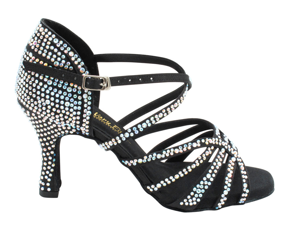 2935BlingTwo Black Satin with 3" Heel (5059) in the photo