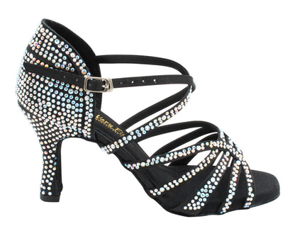 2935BlingTwo Black Satin with 3" Heel (5059) in the photo