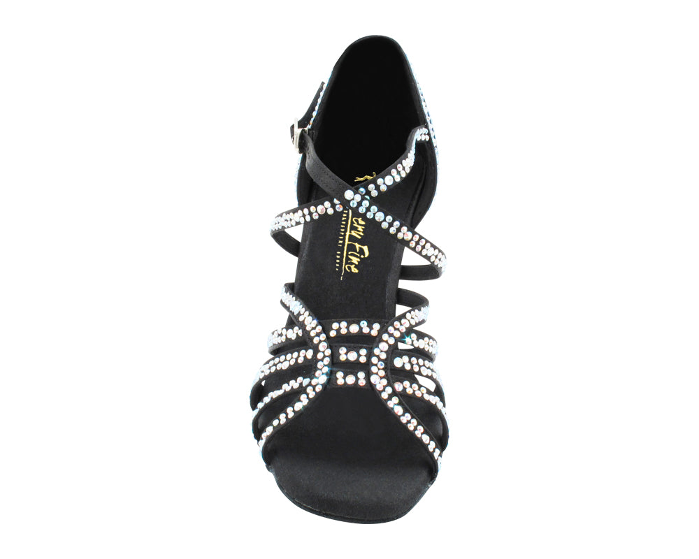 2935BlingTwo Black Satin with 3" Heel (5059) in the photo