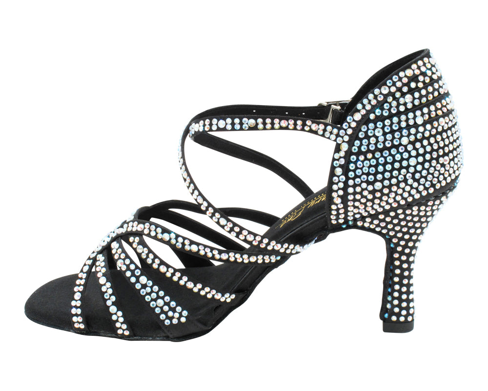 2935BlingTwo Black Satin with 3" Heel (5059) in the photo