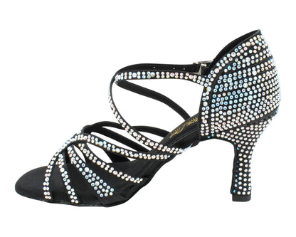 2935BlingTwo Black Satin with 3" Heel (5059) in the photo