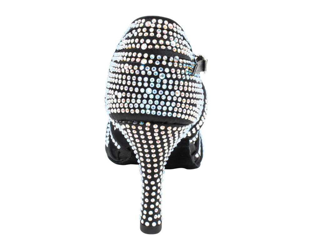 2935BlingTwo Black Satin with 3" Heel (5059) in the photo
