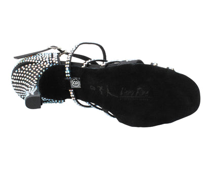 2935BlingTwo Black Satin with 3" Heel (5059) in the photo