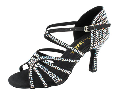 2935BlingTwo Black Satin with 3" Heel (5059) in the photo