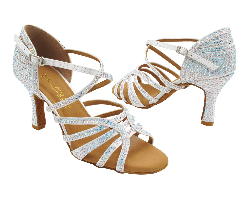2935BlingTwo White Satin with 3" Heel (5059) in the photo