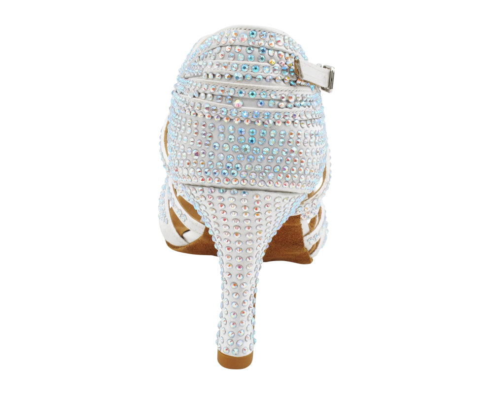 2935BlingTwo White Satin with 3" Heel (5059) in the photo
