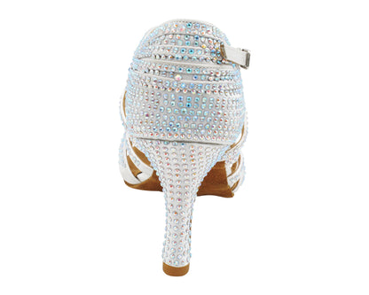 2935BlingTwo White Satin with 3" Heel (5059) in the photo
