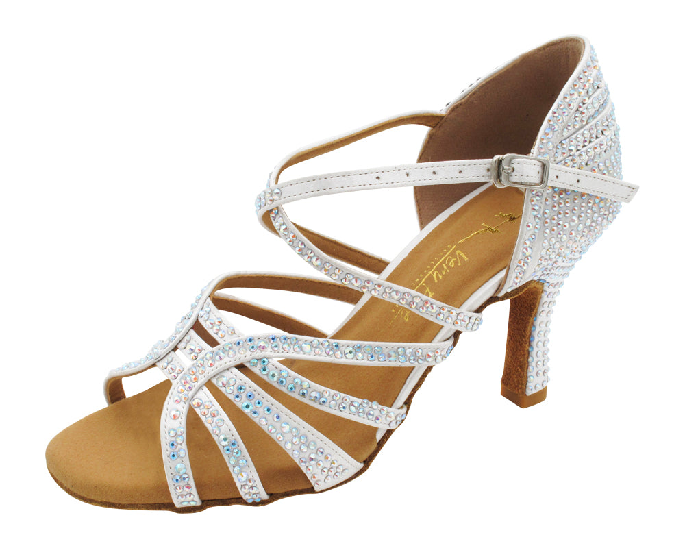 2935BlingTwo White Satin with 3" Heel (5059) in the photo